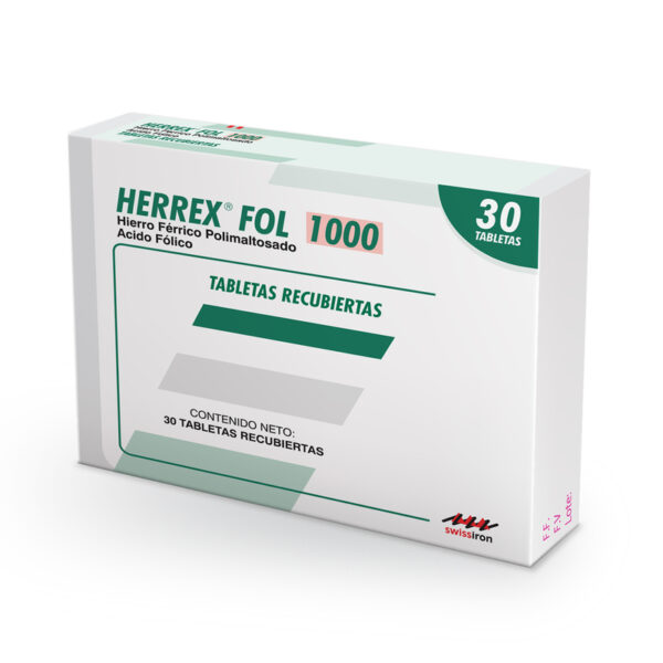 Herrex Fol 1000 Mg 30 Tabletas
