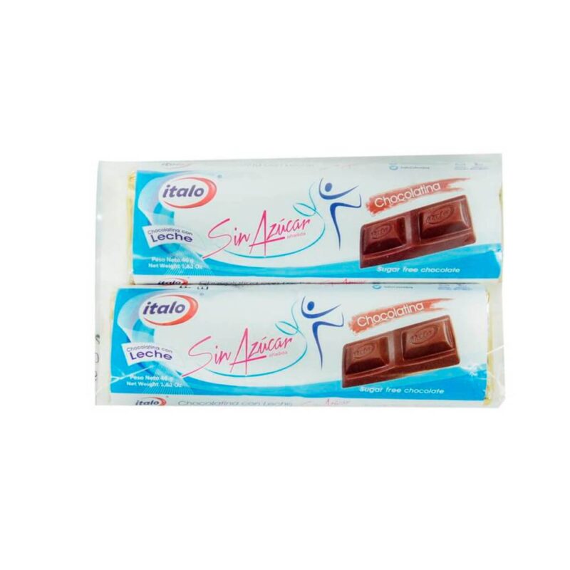 Chocolatina Italo Sin Azucar 92 Gr 2 Und