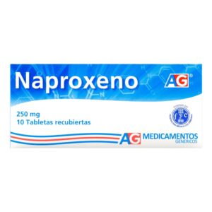 naproxeno 250 mg 10 tabletas ag