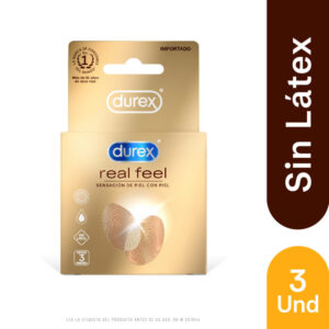 preservativo durex real feel 3 unidades