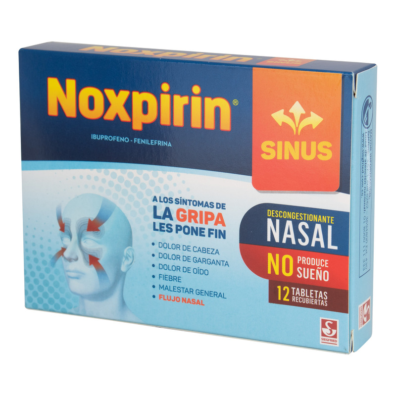 Noxpirin Sinus 12 Tabletas