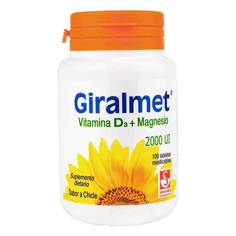 Giralmet Vitamina D 2000 Ui 100 Tabletas