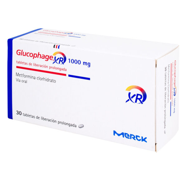 Glucophage Xr 1000 Mg 30 Tabletas