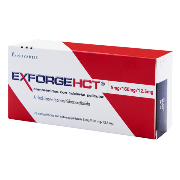 Exforge Hct 5/160/12.5mg.28 Comprimidos
