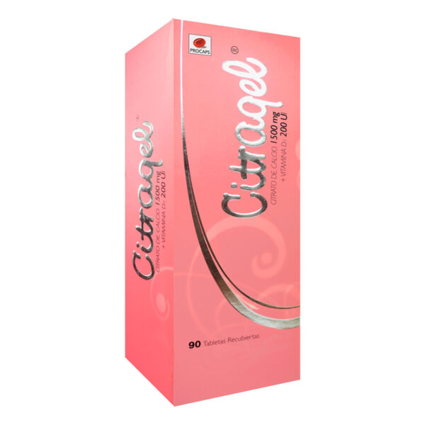 Citragel 1500 Mg/200 Ui 90 Tabletas Recubiertas