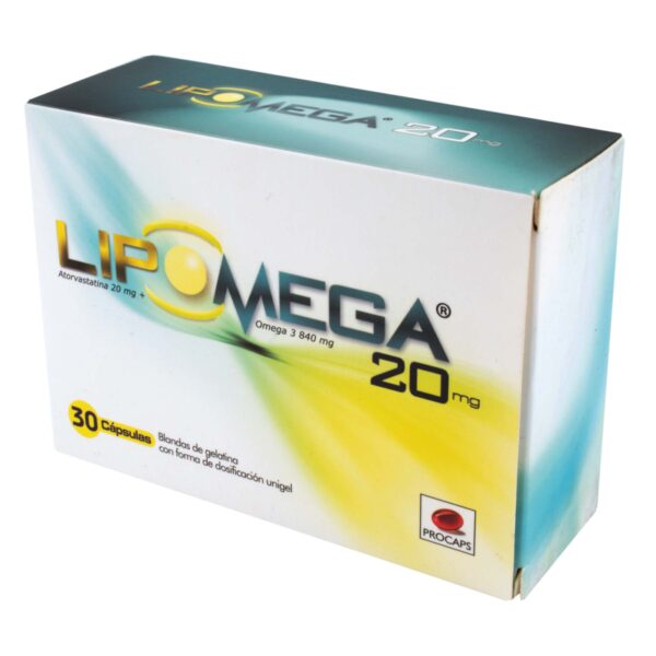 Lipomega 20 Mg 30 Capsulas