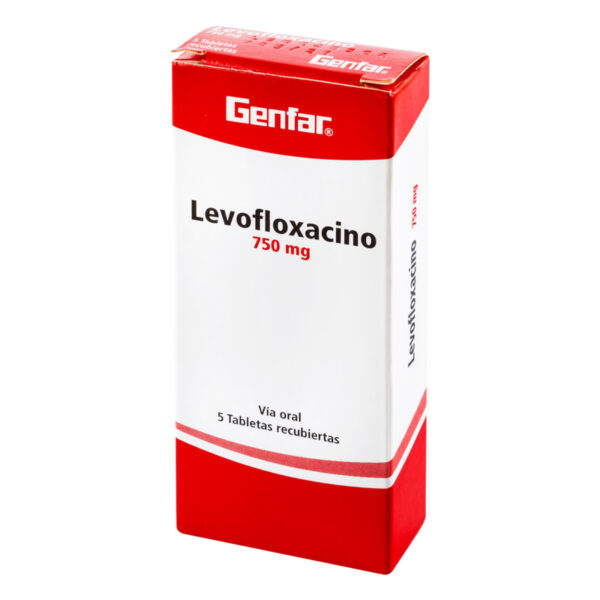 Levofloxacino 750 Mg 5 Tabletas Gf