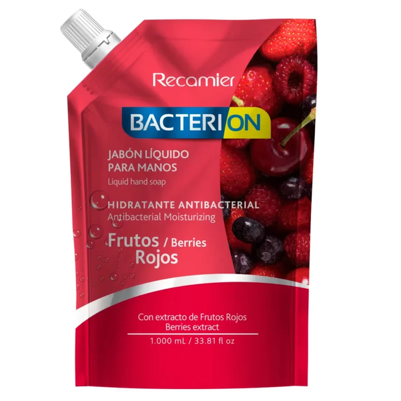 Jabon Bacterion Liquido Frutos Rojos Doy Pack 1000ml