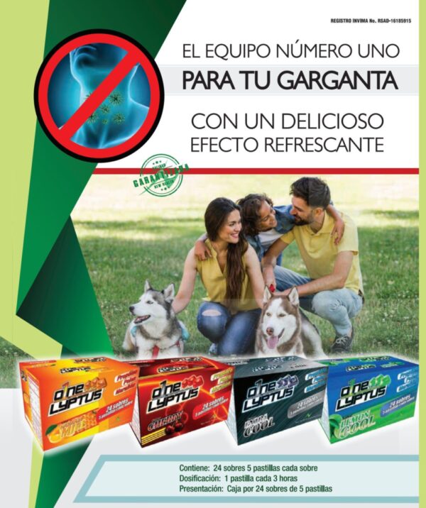 ONE LYPTUS Sobre X 5 Tabletas Masticables