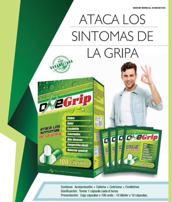 ONEGRIP Blíster X 10 Capsulas