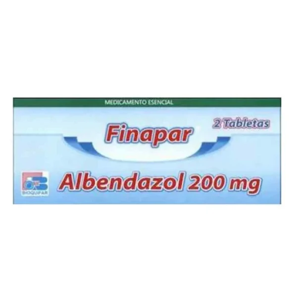 finapar (albendazol) 200 mg 2 tabletas