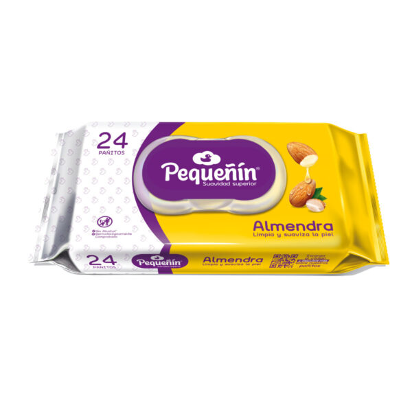 paños humedos pequeñin almendra 24 unidades