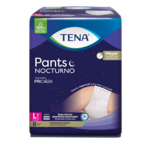 pañal tena pants nocturno large 8 unidades