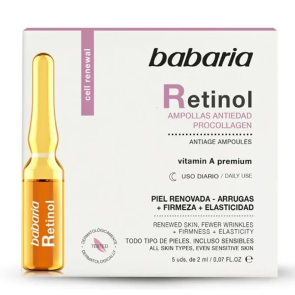 ampolla retinol procollagen babaria 2ml 5unidades