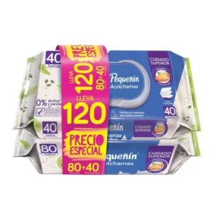 paños humedos pequeñin almendra 120 unidades