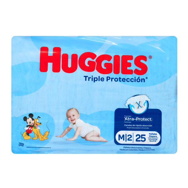 Pañal Huggies Triple Proteccion Etapa M 25 Unidades