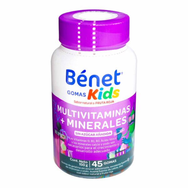 goma de gelatina benet kids vitaminas y minerales 150 gr