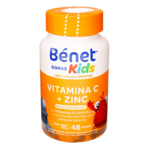 goma de gelatina benet kids vitaminas y zinc 120 gr
