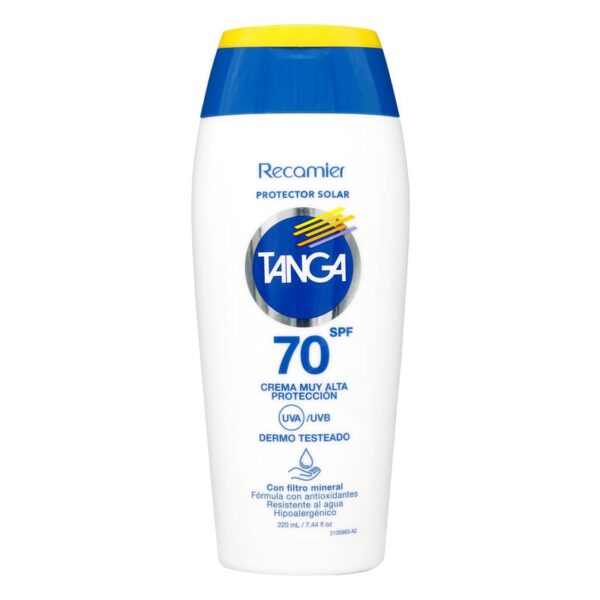 Bloqueador Tanga spf 70 adultos Crema 220 ml