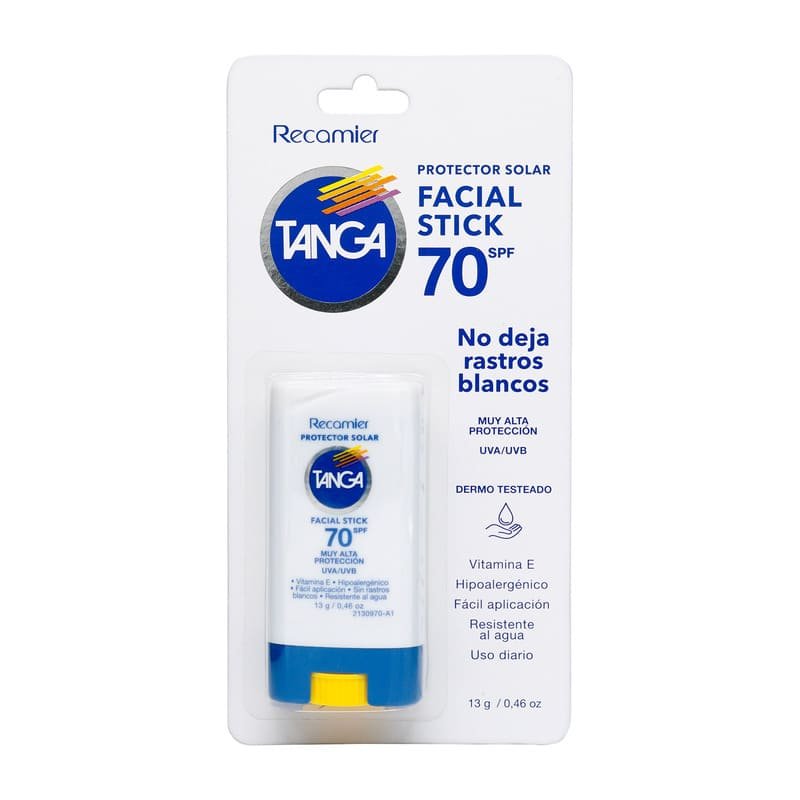 BLOQUEADOR TANGA SPF 70 BARRA FACIAL 13 G