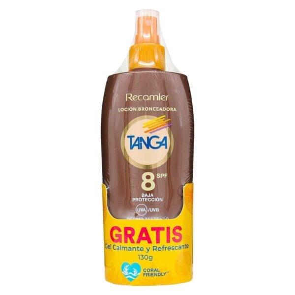 Bronceador Tanga locion spf 8 185 ml + after Gel  130ml