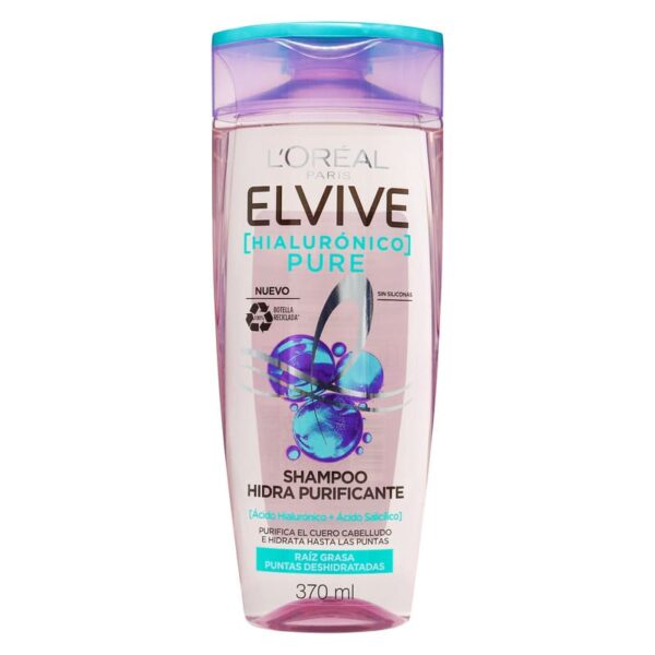 Champu elvive hidra Hialuronico pure 370 ml
