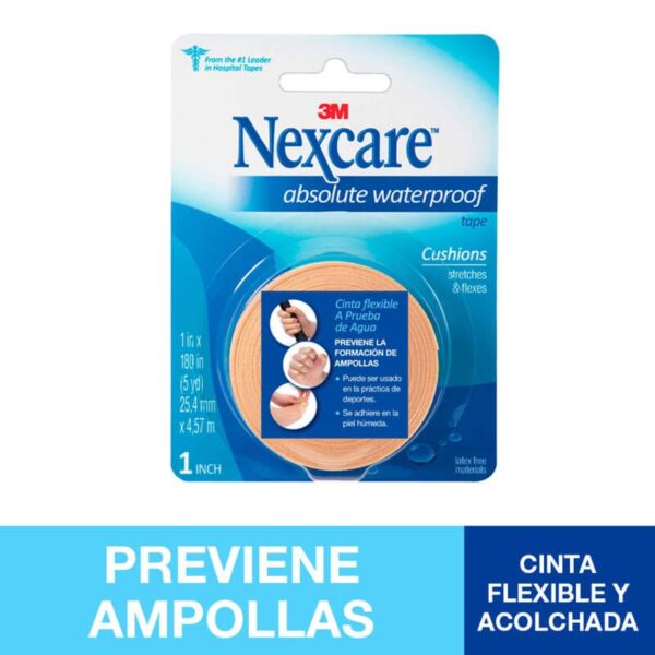 Cinta nexcare acolchada 25x4.5 bliste 3m