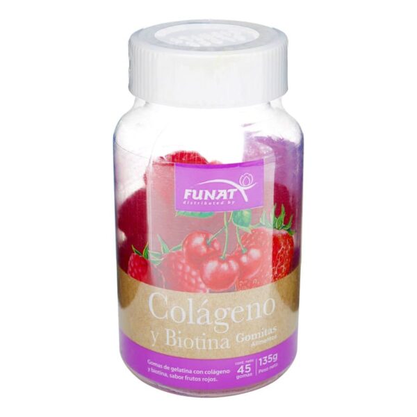 Gomas Funat Colageno Biotina 45 Gomas 135 gr