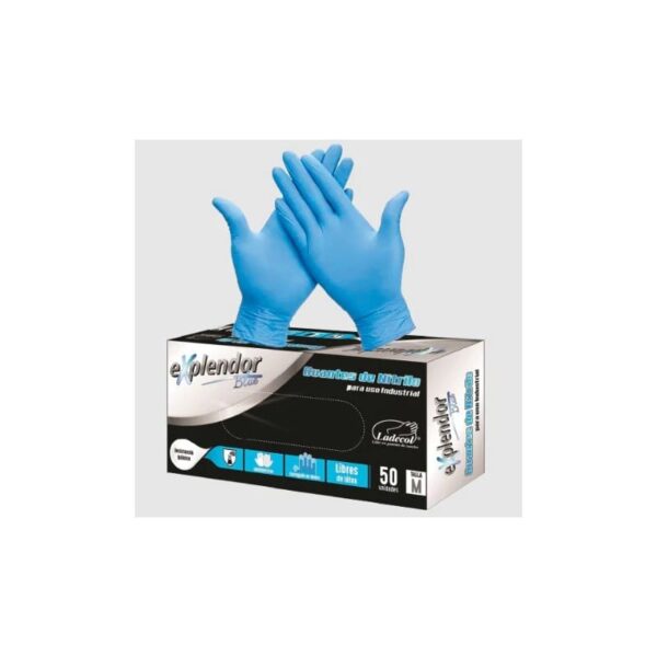 Guante de Nitrilo Presicion Azul S 100 Unidades
