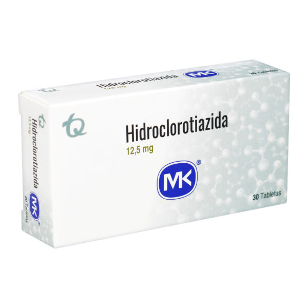 hidroclorotiazida 12.5 mg 30 tabletas mk