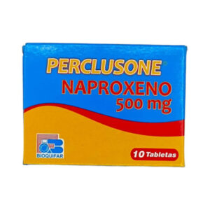 perclusone (naproxeno) 500 mg 10 tabletas