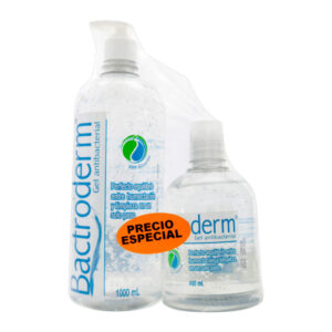 bactroderm gel antibacterial 1000 ml + bactroderm 490 ml precio especial