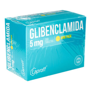 glibenclamida 5 mg 300 tabletas lp