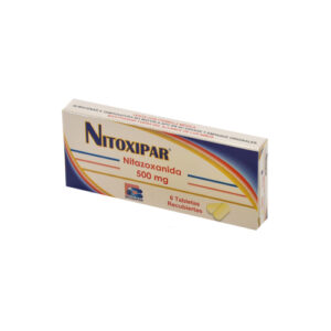 nitoxipar (nitazoxanida) 500 mg 6 tabletas