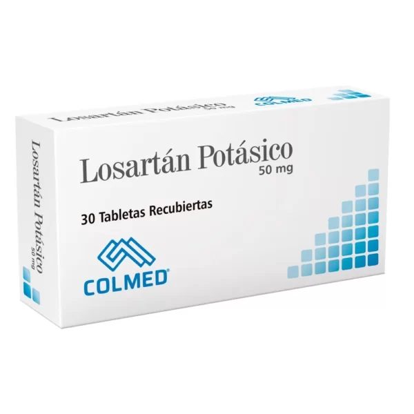 losartan 50 mg 30 tabletas colmed
