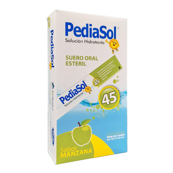pediasol 45 manzana 100 ml display 5 sobres