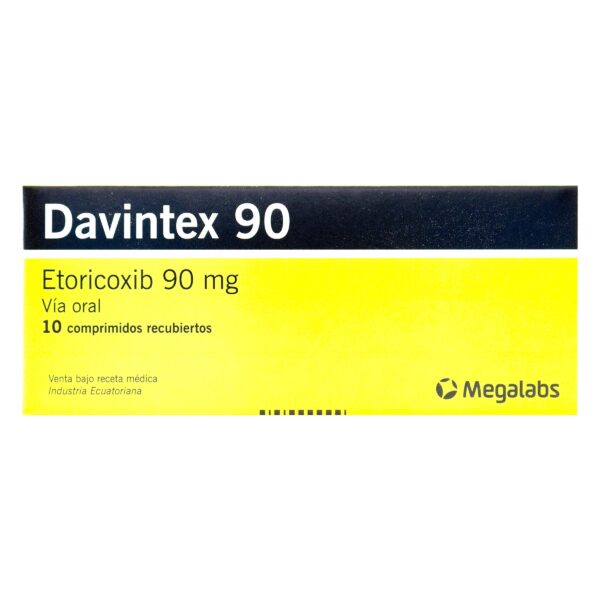 davintex 90 mg 10 comprimidos recubiertos