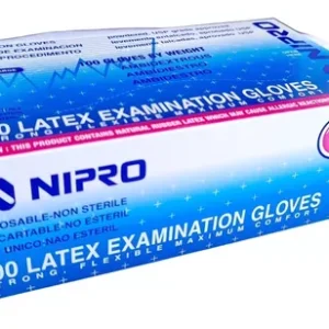 guante latex nipro talla l 100 unidades inverfarma
