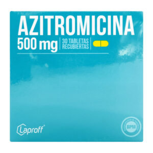 azitromicina 500 mg 30 tabletas lp