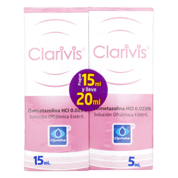 clarivis 0.025% 15ml + clarivis 0.025% 5 ml
