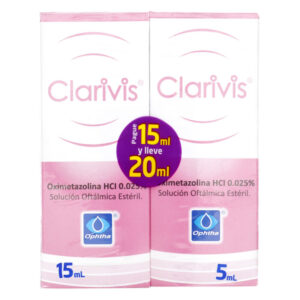 clarivis 0.025% 15ml + clarivis 0.025% 5 ml