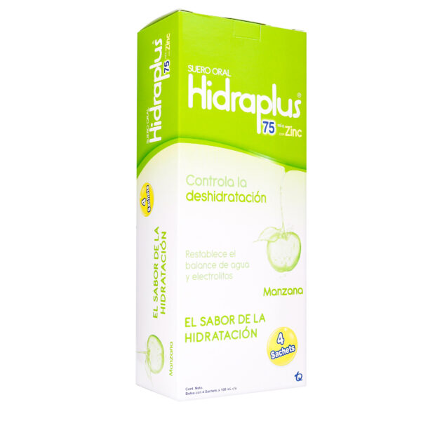 hidraplus 75 zinc manzana bolsa 100 ml 4 unidades