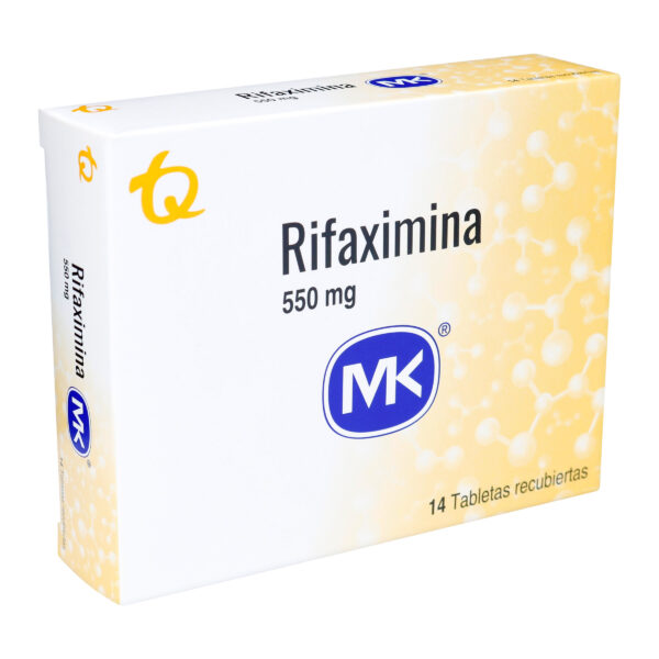 rifaximina 550 mg 14 tabletas mk
