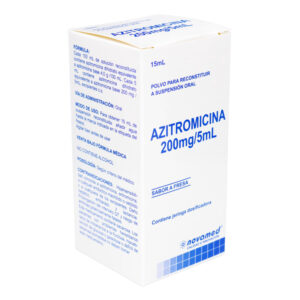 azitromicina 200 mg/5ml suspension oral 15 ml