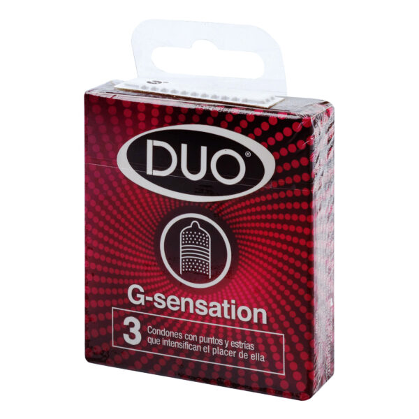 preservativo duo g sensation 3 unidades