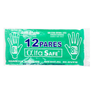 guante cirugia alfa 8 1/2 12 unidades