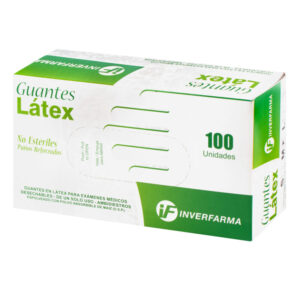 guante latex nipro talla m 100 unidades inverfarma