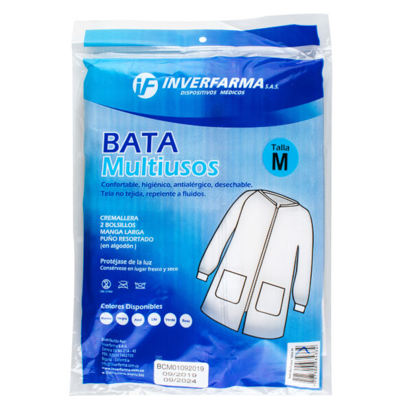 bata multiusos multi colores talla m