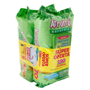 toalla arrurru aloe pack 190 unidades super oferta