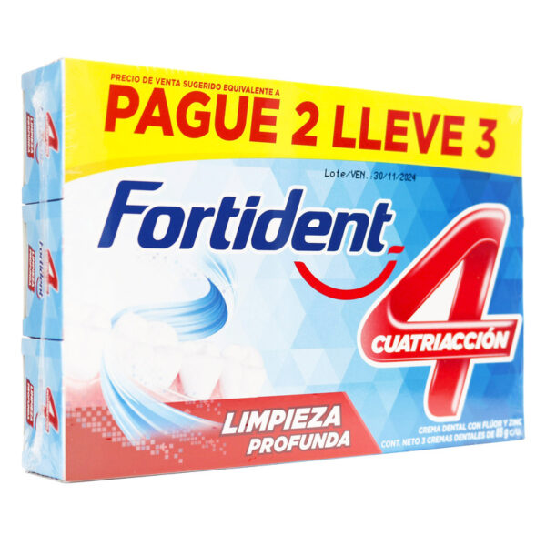 crema fortident limpieza profunidadesa 85 gr pague 2 lleve 3